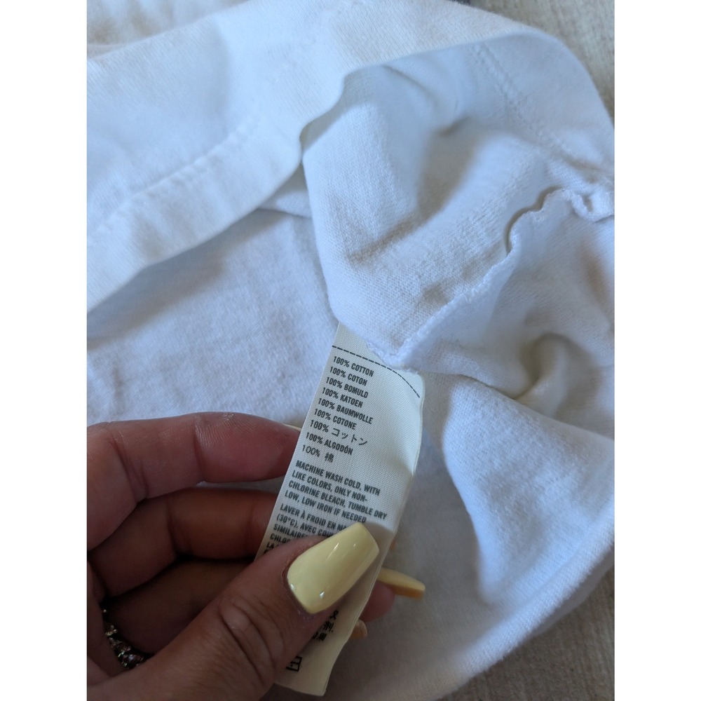 Hollister California Graphic Tee Mens Medium White Short Sleeve Cotton T-Shirt - Picture 3 of 4